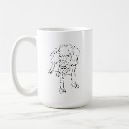 Caneca De Café Cachorro de Dachshund Fio de Arame Fofo Café