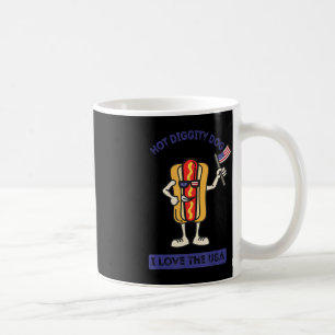 Caneca De Café Cachorro de Dígidade Quente 4 de julho Policial do