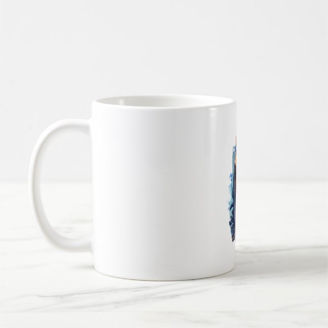 Caneca De Café Cachorro de Esqui com Óculos de Esqui  5 (Esquerda)