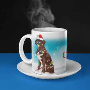 Caneca De Café Cachorro De Feliz Natal Cachorro De Feliz