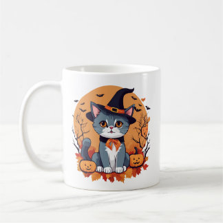 Caneca De Café Cachorro de Halloween Clássico Cerâmico