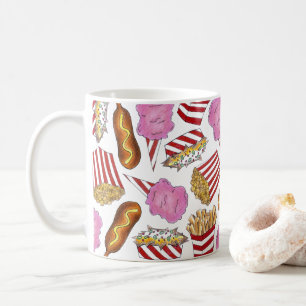 Caneca De Café Cachorro de Milho Nacho Fries Cotton Candy Carniva