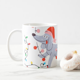 Caneca De Café Cachorro de Natal Bobo