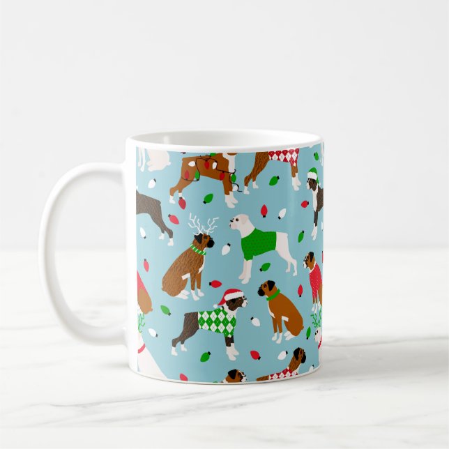 Caneca De Café Cachorro de Natal Cachorro Mug (Esquerda)