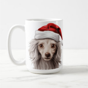 CANECA DE CAFÉ CACHORRO DE NATAL CHINÊS DE HOLIDAY CUTADO