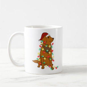 Caneca De Café Cachorro de Natal Engraçado
