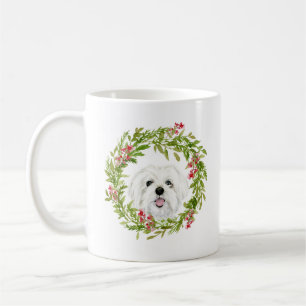 Caneca De Café Cachorro de Natal Feriado de inverno
