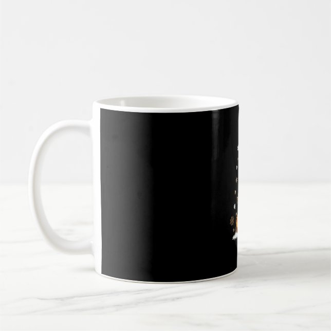 Caneca De Café Cachorro de Natal german shepherd Claro Feio (Esquerda)
