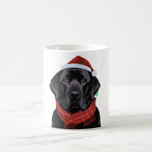 Caneca De Café Cachorro de Natal no Black Lab (Centro)