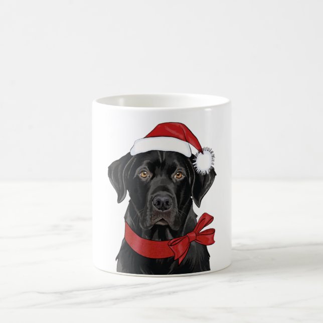 Caneca De Café Cachorro de Natal no Black Lab (Centro)