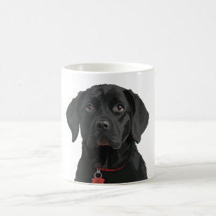 Caneca De Café Cachorro de Natal no Black Lab