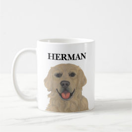 Caneca De Café Cachorro de Ouro Personalizado