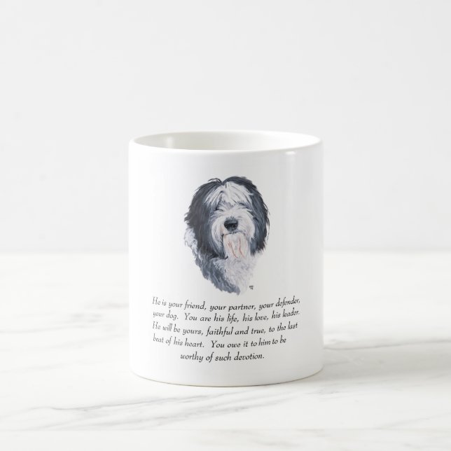 Caneca De Café Cachorro de Pastoreio Inglês Antigo Lembrança - Ma (Centro)
