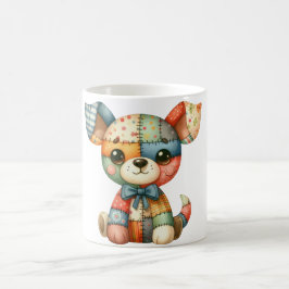 Caneca De Café Cachorro de Patches Adorável #5 Arte Digital