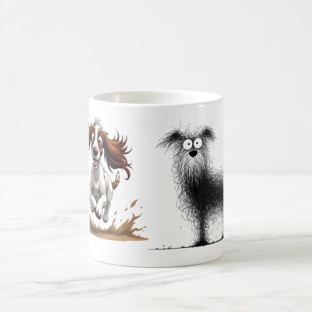 Caneca De Café Cachorro desgrenhado - Cachorro Maluco (Centro)