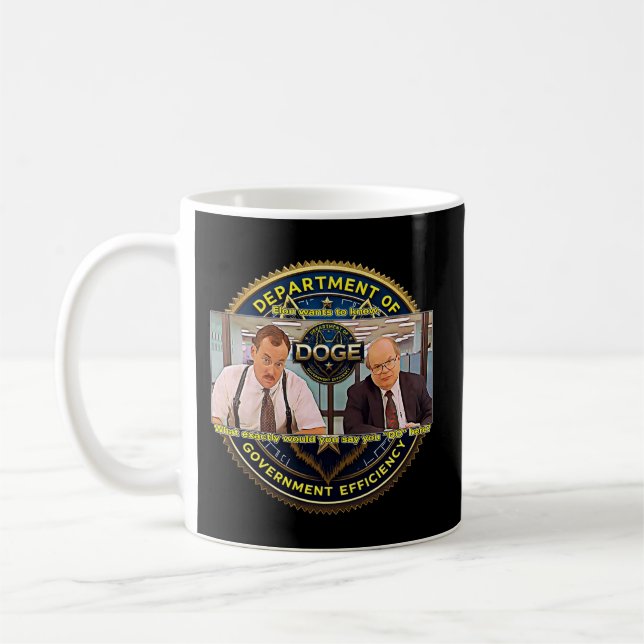 Caneca De Café Cachorro Do Gov Effi, O Que Você Faz (Esquerda)