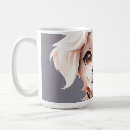 Caneca De Café Cachorro do Retriever de Ouro Chibi