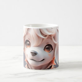 Caneca De Café Cachorro do Retriever de Ouro Chibi