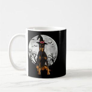 Caneca De Café Cachorro Doberman Pinscher Assustador Chapéu de Br