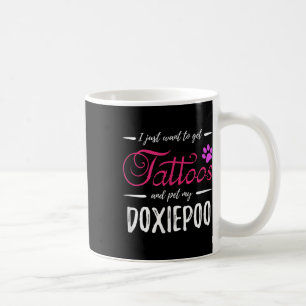 Caneca De Café Cachorro Doxiepoo Tatuagem Engraçada Cachorro Mamã