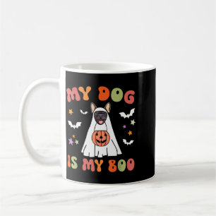 Caneca De Café Cachorro É Boo Black French Bulldog Fantasia de Ha