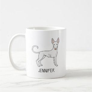 Caneca De Café Cachorro e nome Casaco Suave de Cachorro Ibizan Br