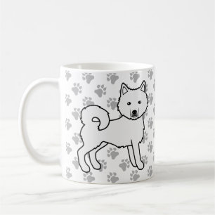 Caneca De Café Cachorro e patas brancas malamute