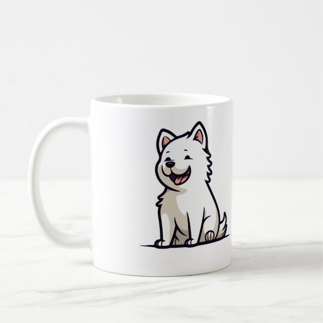 Caneca De Café Cachorro Engraçado (Esquerda)