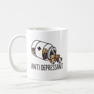 Caneca De Café Cachorro Engraçado Abençoa Zen Chihuahua Cachorro