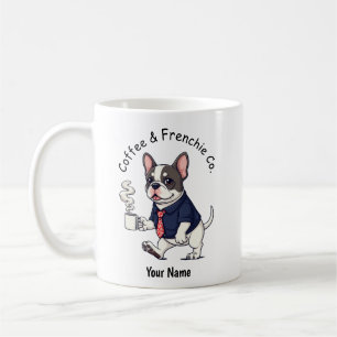 Caneca De Café Cachorro engraçado Bulldog Francês Terno de Negóci