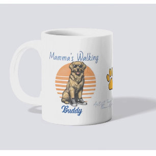 Caneca De Café Cachorro Engraçado Caminhando Óculos Solares Amigo