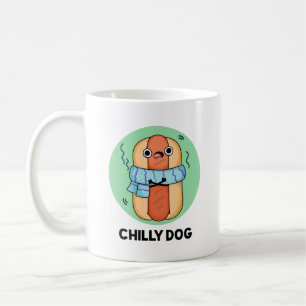 Caneca De Café Cachorro Engraçado Chili Hot Dog Pun