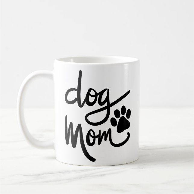 Caneca De Café Cachorro Engraçado Mãe (Esquerda)
