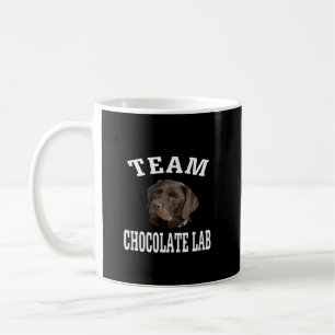 Caneca De Café Cachorro Equipe Chocolate Labrador Retriever