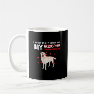 Caneca De Café Cachorro   Eu Amo Realmente O Meu Labrador Retriev