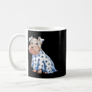 Caneca De Café Cachorro Fantasma de Halloween Com Flores Engraçad