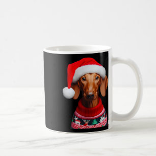 Caneca De Café Cachorro Faraó com Papai Noel Natal