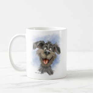 Caneca De Café Cachorro Feliz Sorridente – Desenho Animado de Cac
