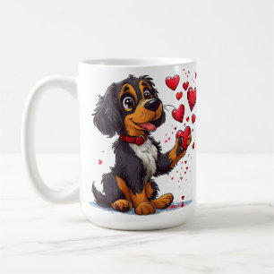 Caneca De Café Cachorro fofo do Dia dos Namorados