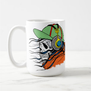 Caneca De Café Cachorro, Fones de ouvido, Hoodie, cabelo esquisit
