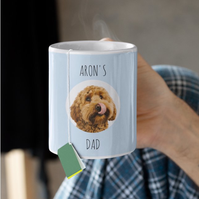 Caneca De Café Cachorro Fotográfico Personalizado | Presente de P (Criador carregado)