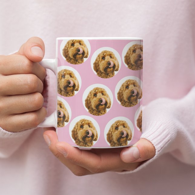 Caneca De Café Cachorro Fotográfico Personalizado | Presente pers (Criador carregado)