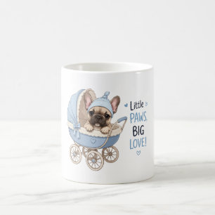 Caneca De Café Cachorro francês Bulldog filhote carrinho de bebê