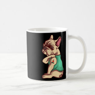 Caneca De Café Cachorro Francês Eu Amo Mamãe Tatuagem Ao Lover En