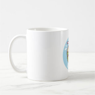 Caneca De Café Cachorro Fresco Cachado Água Guarda-chuvas Víblias