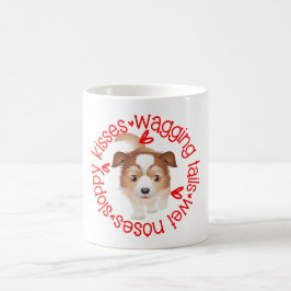 Caneca De Café Cachorro Gelado Australiano, Beijos-Desleixados