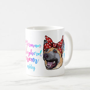 Caneca De Café Cachorro-German shepherd Cachorro-Raça-dia de as m