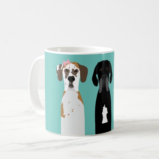 Caneca De Café Cachorro Grande (Frente Esquerda)
