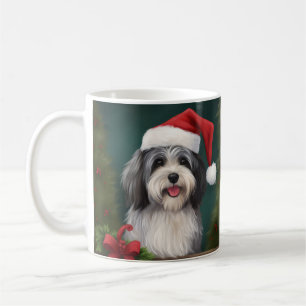 Caneca De Café Cachorro Havanês na Neve Natal