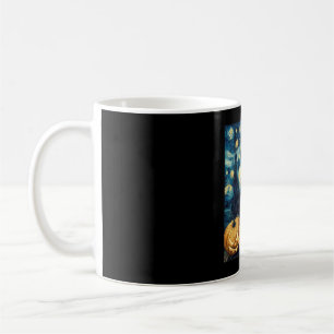 Caneca De Café Cachorro Husky Siberiano Fofo Abóbora de Halloween